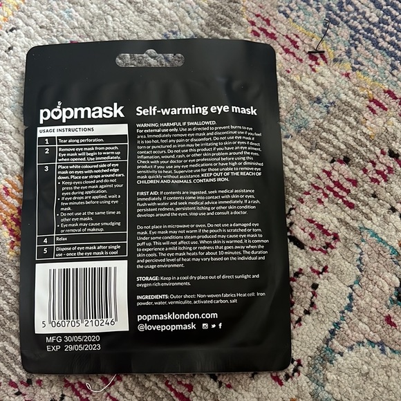 Pop mask starry eyes self warming eye mask fragrance free-1 Mask - Picture 2 of 3